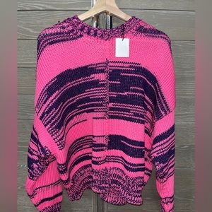 Isabel Marant Etoile Zelma Stripped Sweater in Pink and Purple.